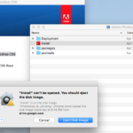 Mac High Sierra : Adobe CS5 – install” can’t be opened. you should eject the disk image. General