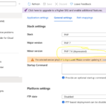 Azure Web App: Running PHP7 General